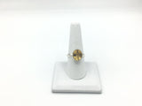 Citrine Size - 9 Rings Sterling Silver