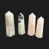 Rose Quartz And Moonstone Small Standing Points