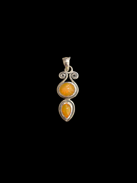 Sterling Silver Opal Pendant