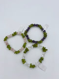 Peridot Mix Bracelets (8, 10-12 mm)