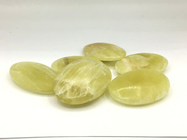 Lemon Calcite Palm Stones