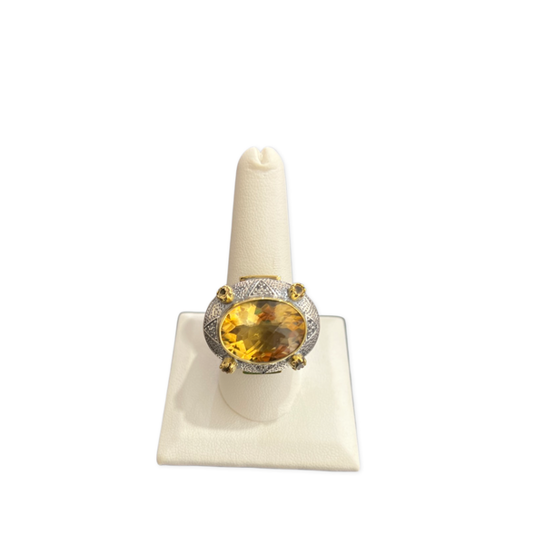 Citrine ring size 10