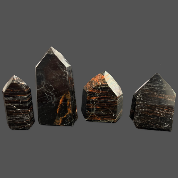 Black Tourmaline Polished Points