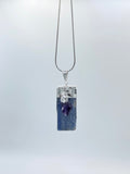 Kyanite With Amethyst (Silver Cap) Pendants