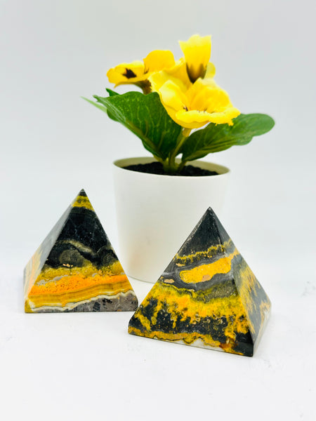 Bumblebee Jasper Pyramid