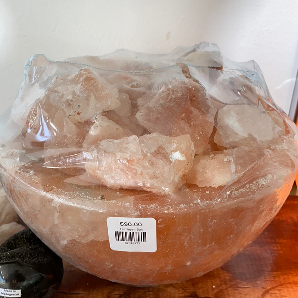 Himalayan Salt Lamp Fire Bowl  8"