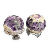 Chevron Amethyst Spheres