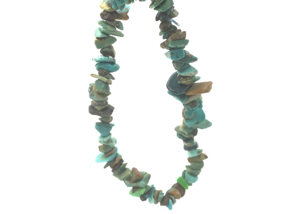 Natural Turquoise Chip Bracelet