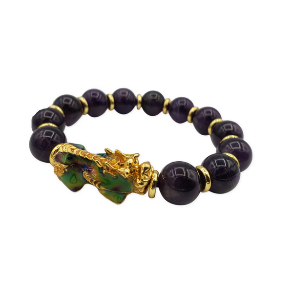 Dragon Amethyst Beaded 12 MM Bracelets