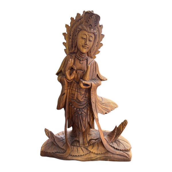 Kuan Yin Wooden Statue