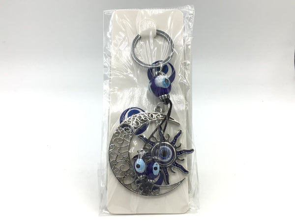 Keychain Evil Eye-Sun And Moon