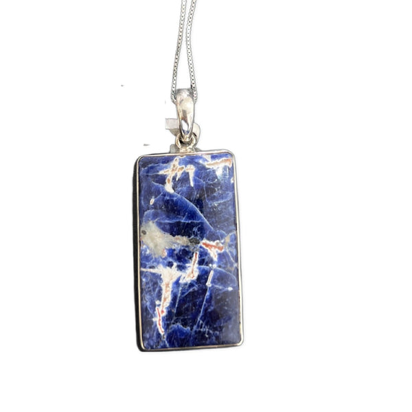 Sterling Silver Sodalite Pendant