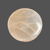 Orange Selenite Round Charging Plate