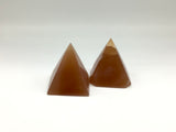 Honey Calcite Pyramids