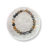 Petrified Wood Beaded Bracelets