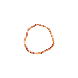 Carnelian Faceted Beaded Bracelet 3 mm