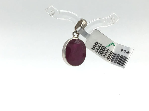 Sterling Silver Ruby Pendants